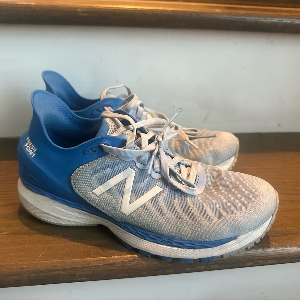 New Balance Blue and White Athletic Shoes